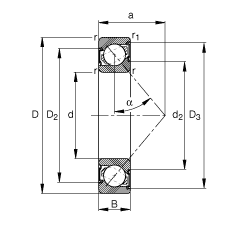 ǽ|S 7210-B-2RS-TVP, (j) DIN 628-1 ˜ʵҪߴ磬|  = 40ɂ(c)ܷ