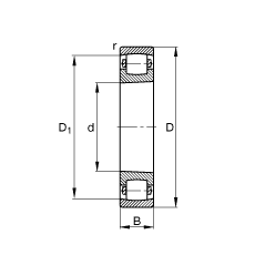 ΝLS 20228-K-MB-C3, (j) DIN 635-1 ˜ʵҪߴ, FF 1:12