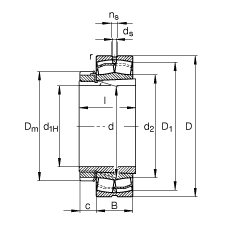 {ĝLS 23218-E1A-K-M + H2318, (j) DIN 635-2 ˜ʵҪߴ, F׺;o