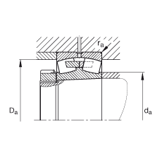 {(dio)ĝLS 22356-K-MB, (j) DIN 635-2 ˜ʵҪߴ, FF 1:12